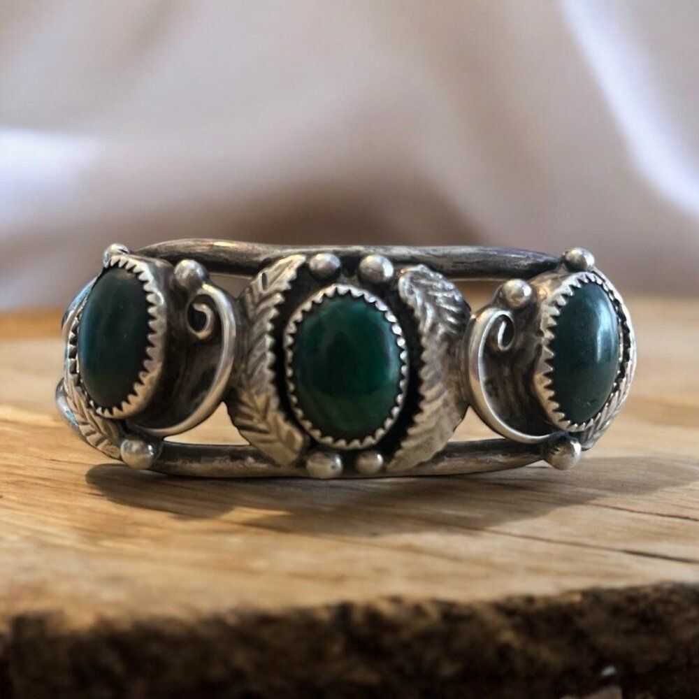 Old Pawn Navajo Sterling Silver Cuff